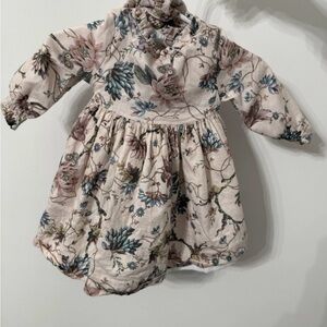 Floral Long-Sleeve Baby Dress
